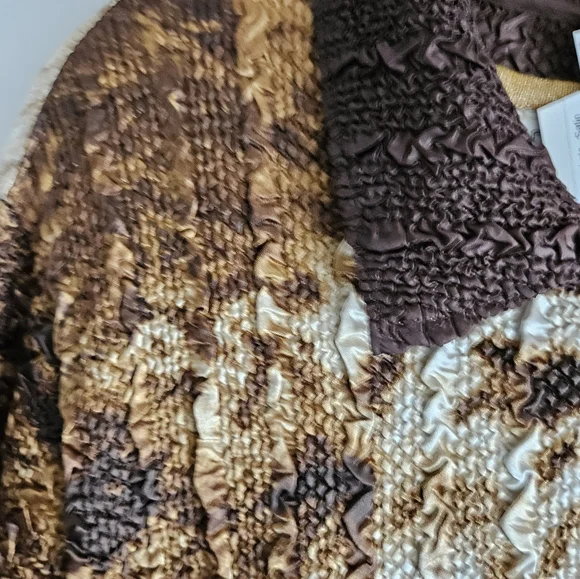 NEW C Scarf Co Cardigan with Animal Print Lining... Reversible and Strechy XL - Picture 12 of 14